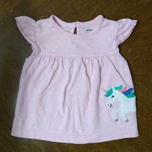 Carter's Unicorn Cap Sleeve Top